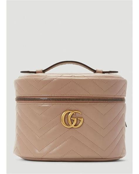 gucci makeup bag white|gucci marmont makeup bag.